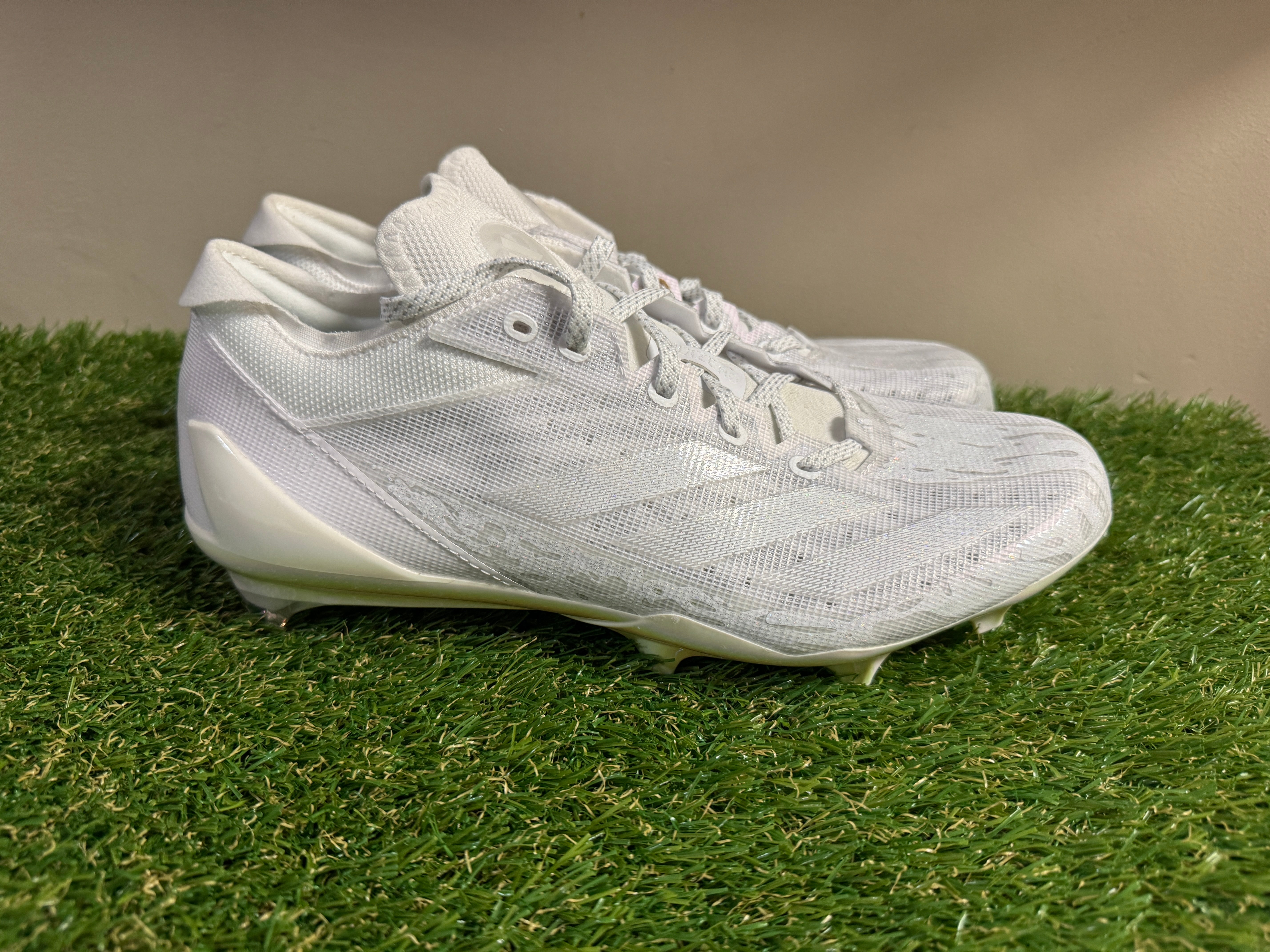 NEW Adidas Adizero Electric Speed Juice Football Cleats IE4413 Size 9.5 White Adidas Adizero Electric Speed Juice Football Cleats IE4413  main image 3