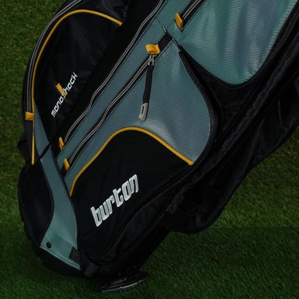 BURTON MONOSHOCK MS100 STAND BAG 5 WAY GOLF CARRY NEWCASTLE BROWN