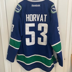Authentic Reebok Vancouver Canucks Bo Horvat Blue Orca Jersey Size XXL 2XL