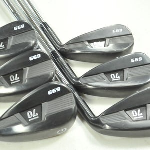 Sub 70 699 V2 Black 6-PW,GW Iron Set Stiff Flex RH KBS Tour Lite Steel # 193711