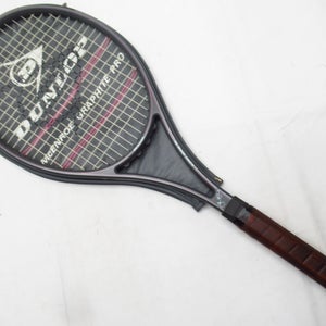 DUNLOP McENROE GRAPHITE PRO TENNIS RACQUET (4 3/8) LONG TERM STORAGE. W/ COVER