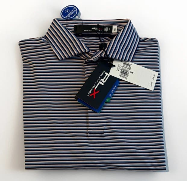 RLX Ralph Lauren Men's Striped Golf Polo Shirt size small