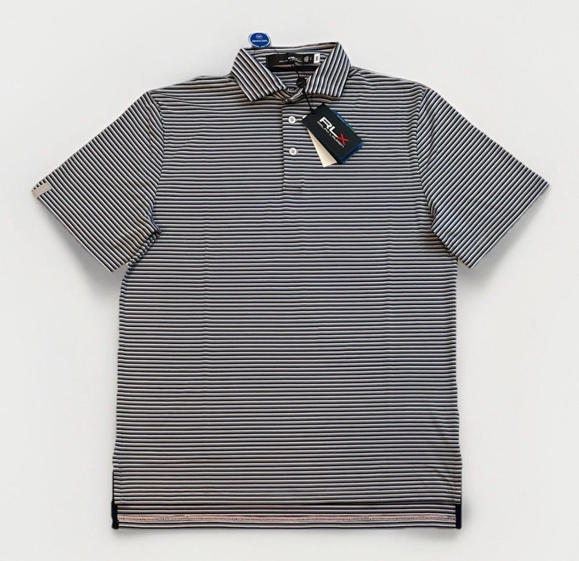 メンズウェア POLO GOLF RALPH LAUREN stripe t-shirt POLO RALPH LAUREN Men's Striped Crewneck T-Shirt(Green MU,M