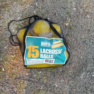 Dicks Sporting Good Lacrosse Ball 15 Pack (New)
