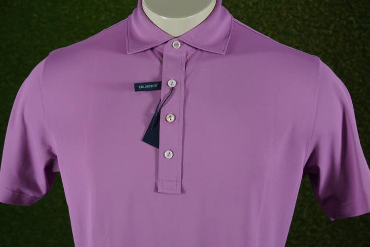 PETER MILLAR SOUL PERFORMANCE MESH GOLF POLO MENS VALENCIA LAVENDER, MEDIUM NWT