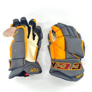 CCM HGJSPP - NEW 14" Pro Stock Hockey Gloves - Arizona Sun Devils (Grey/Yellow)