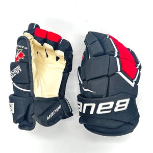 Bauer Supreme Ultrasonic - NEW 14" Pro Stock Hockey Gloves - Hockey Canada (Black/Red/White)