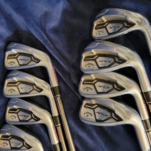 Men's 2016 Callaway Apex Forged 16 Right Handed Iron Set 8 Pieces Graphite Shaft (Used)