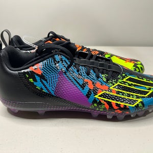 Size 12 Men’s Adidas Adizero Spark Mismatch Football Graffiti Cleats