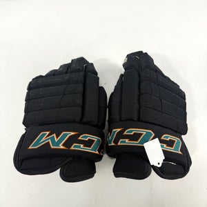 Used San Jose Sharks CCM Custom MIC Gloves | Kennedy | R279