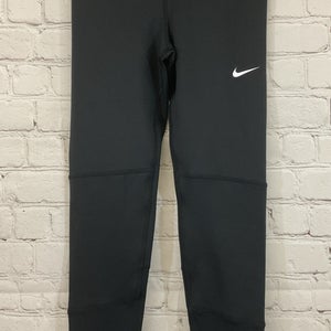 Nike DA1028-010 Kid's DRI-FIT Tight Fit Mid Rise Training Leggings Black S Small