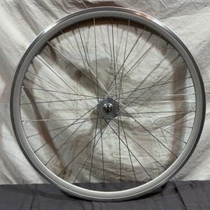 Silver Aero Aluminum 32-Spoke Bolt-On Fixie/Single Speed 700C Front Wheel CLEAN
