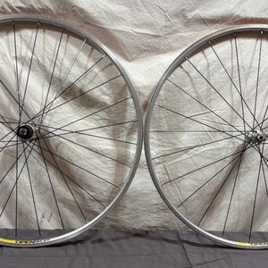 Mavic Open Sport 28/24-Spoke Silver Aluminum 622x15/700C Road Bike Wheelset