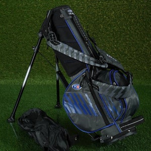 U.S. KIDS GOLF UL 45 24 TALL LITTLE STAND BAG 3 WAY JUNIOR JR GOLF BLACK / BLUE