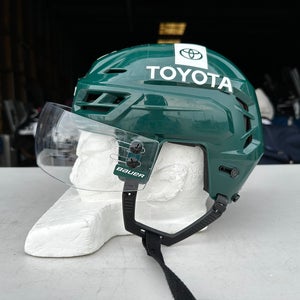CCM Tacks 710 Pro Stock Hockey Helmet Visor Combo Green Small WILD 8362
