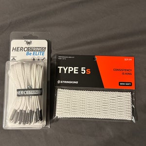 White StringKing 5s and ECD Hero Strings