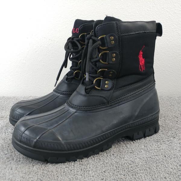 Polo Ralph Lauren Crestwick Boots Mens Size 11 D Black Big  display picture 1