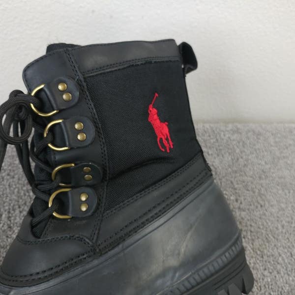 Polo Ralph Lauren Crestwick Boots Mens Size 11 D Black Big  display picture 2