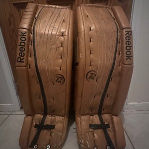 35"  Reebok Premier 4 Pro Goalie Leg Pads Pro Stock (Used)