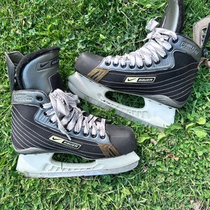 Bauer Supreme Power Fit Skate Men Black and Silver US size 8 D