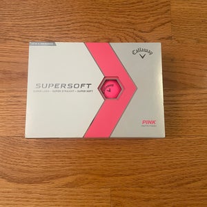 Callaway SuperSoft Pink Balls 12 Pack (1 Dozen) (New)