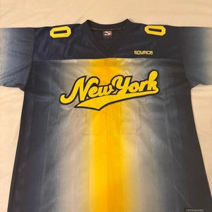 Vintage The Source Hip Hop "New York 00" Sports Jersey Embroidered Men's XXL