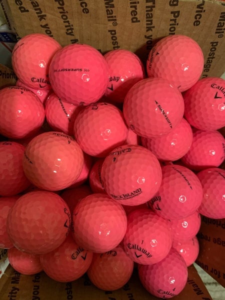50 Near Mint Condition Pink Callaway Supersoft AAAA Used Golf Balls