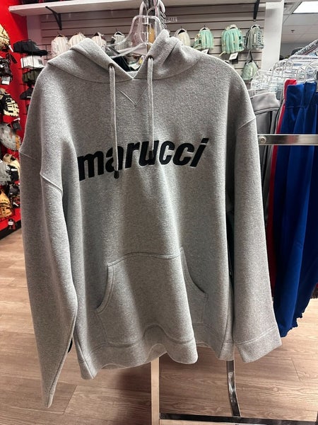 Marucci Hoodie Adult L Gray SPELLOUT Graphic Print Baseball Sweatshirt