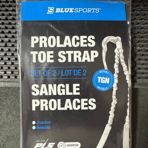 Blue Sport - TGN Pro Lace Goalie Toe Ties - Senior - Black