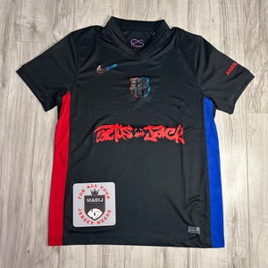 Fc Barcelona Away Jersey 24/25 Cactus Jack Red Letter
