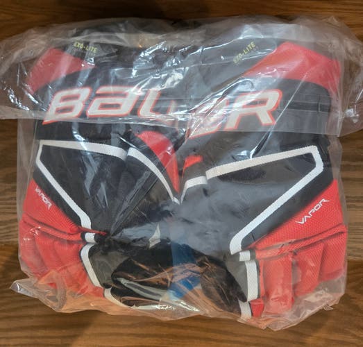 Bauer Vapor Hyperlite Gloves 13" Black/ Orange