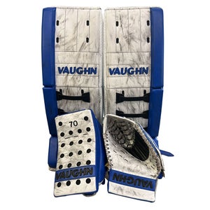 Vaughn Velocity VE8 Pro Carbon - Used PWHL Pro Stock Goalie Full Set (White/Blue)