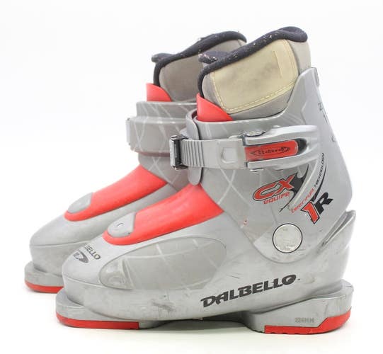 Dalbello CX 1R Kids Ski Boots - Size 12.5 / Mondo 18.5 Used