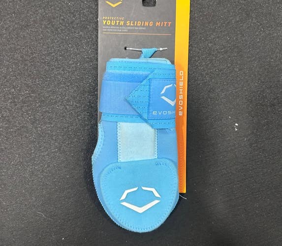 NEW Evoshield 2.0 YOUTH Baseball/Softball Sliding Mitt - Light Blue