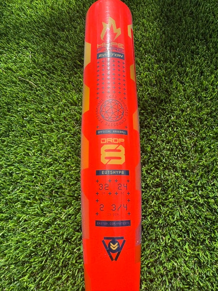 2025 Easton Hype Fire Composite USSSA Certified Bat (-8) Composite 24 oz 32" (New)