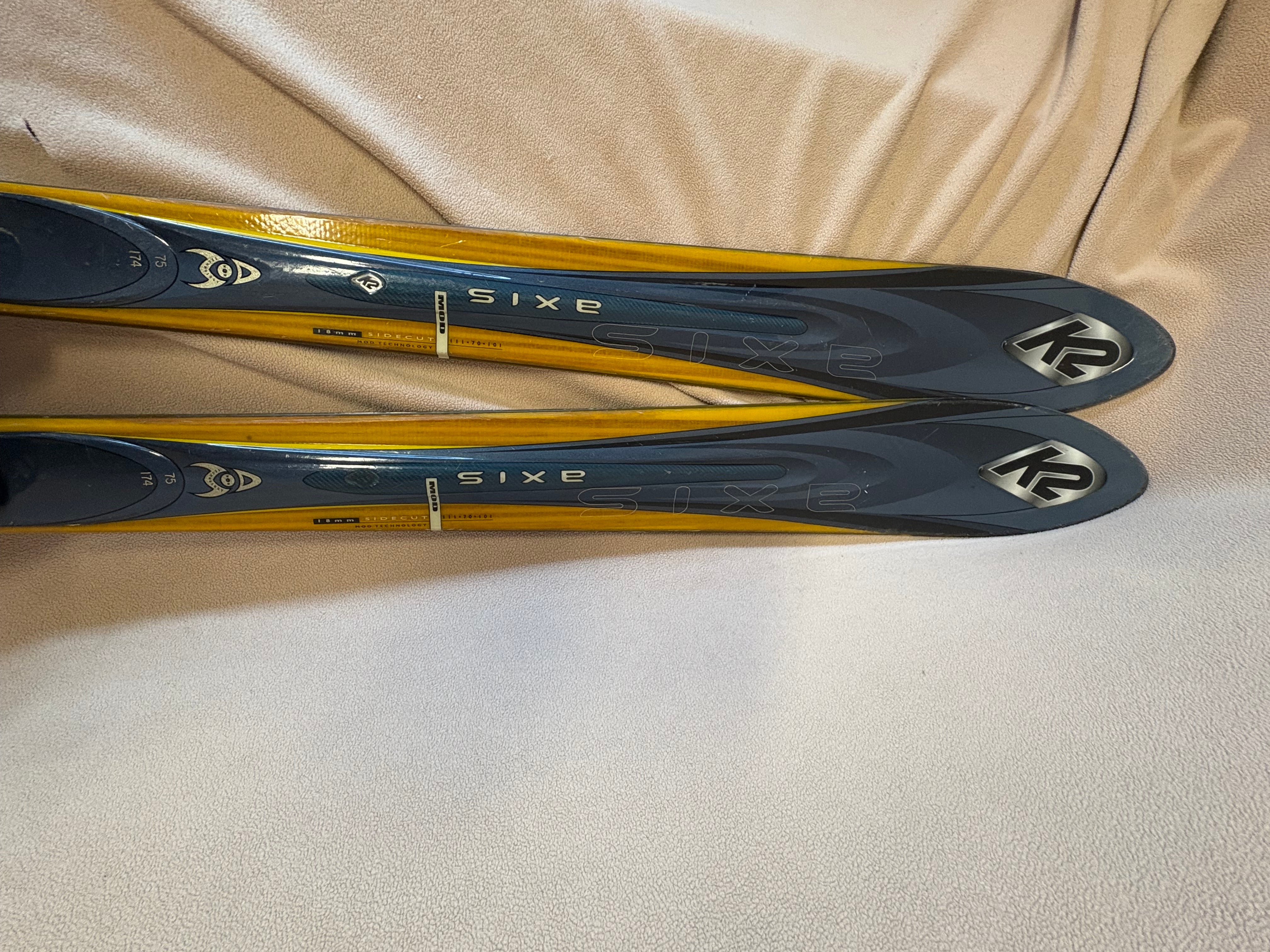 k2 axis skis K2 Axis 174 skis with Salomon Power axe Energy2 bindings