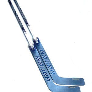 New 2 pack 26” Bauer Hyperlite 2 Pro Stock Goalie Stick (blue/white) - Regular, P31
