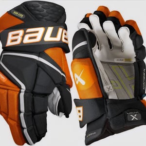 Bauer Vapor Hyperlite Gloves 13" Black/ Orange