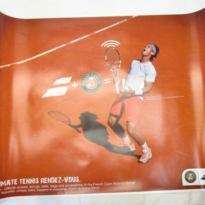 *NEW* BABOLAT RAFAEL NADAL "RENDEZVOUS" IN-STORE DISPLAY HANGING POSTER. PROMO