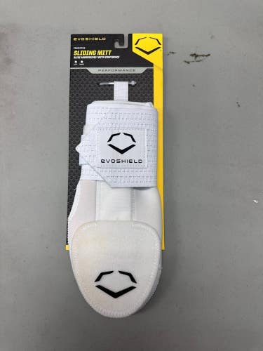 NEW ~ EvoShield Sliding Mitt ~ Adult Left Hand Baseball/Softball - White