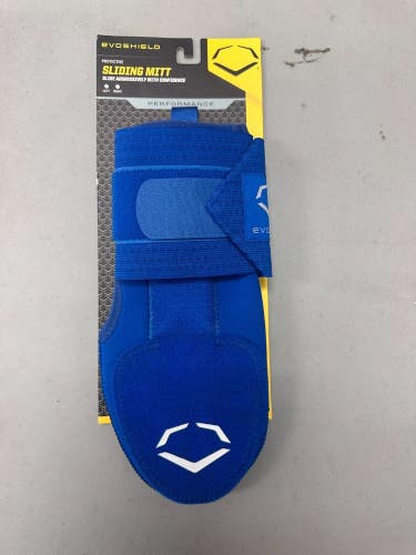 NEW ~ EvoShield Sliding Mitt ~ Adult Left Hand Baseball/Softball - Royal Blue