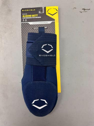 NEW ~ EvoShield Sliding Mitt ~ Adult Left Hand Baseball/Softball - Navy Blue