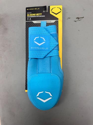 EvoShield Sliding Mitt ~ Adult Right Hand Baseball/Softball - Light Blue