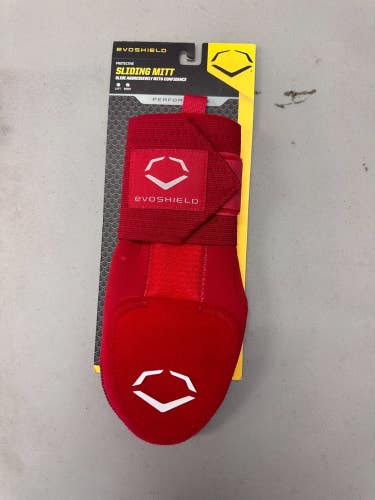 EvoShield Sliding Mitt ~ Adult Right Hand Baseball/Softball - Red