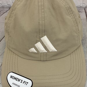 Adidas AreoReady Women's Fit Influencer Hat Unstructured Front Logo Beige