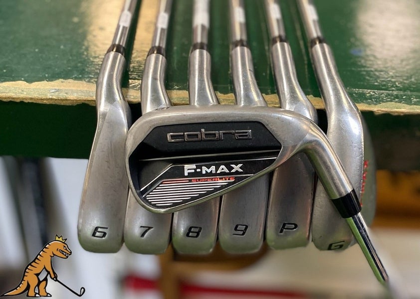 Used Cobra King F-Max Iron Set 5-PW-GW Superlite Stiff Steel