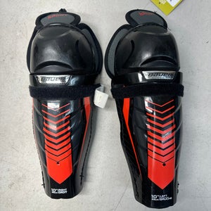 Used Bauer LIL SPORT Junior Shin Guards Black 10" 11835-S000194660