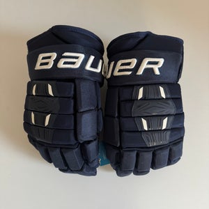 New Navy Senior Bauer Pro Series Gloves Size 15"