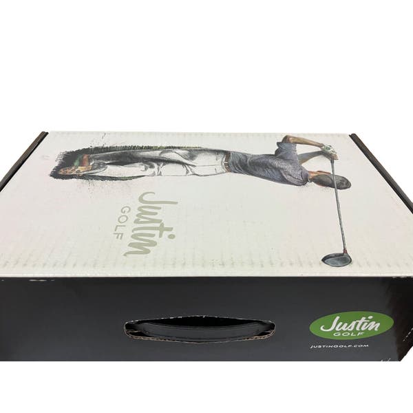 NEW $550 Justin Boots Golf Shoes!  Black  Handcrafted  Alligator & Leather  WIDE NEW $550 Justin Boots Golf Shoes! 8.5 WIDE Black Handcrafted  main image 3