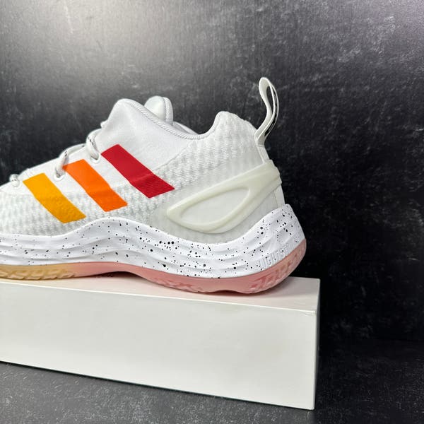 ADIDAS EXHIBIT A MIAMI HEAT MENS BASKETBALL SHOES SIZE 10 SPECKLED WHITE NEW ADIDAS EXHIBIT A MIAMI HEAT MENS BASKETBALL SHOES SIZE 10  main image 3